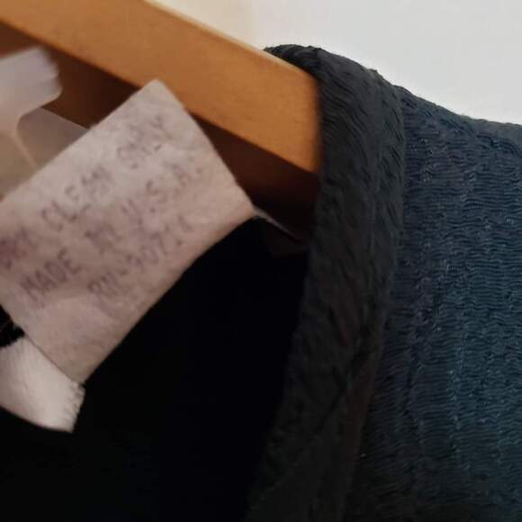 Deadstock Vintage 90s Short Sleeve Midi Dress Green Rosebud Embellishments 10P - Picture 10 of 11